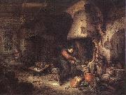 Adriaen van ostade Alchemist painting